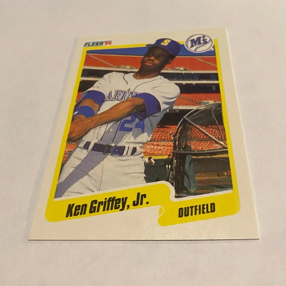 Ken Griffey Jr. 1990 Fleer Baseball Card #513 Vintage Collectible